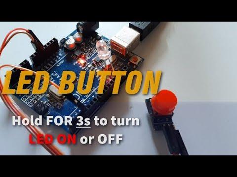 Arduino LED - Hold Button 3s to turn ON &amp;amp; 3s to turn OFF