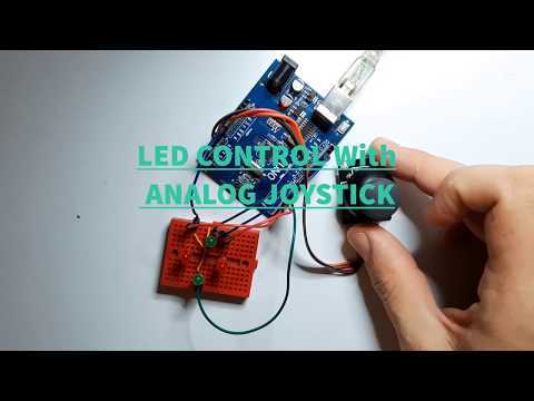 Arduino LED Control With Analog Joystick - Tutorial