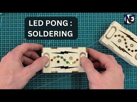 Arduino LED Pong Game: A Fun Electronics Project (Part 3: LED Soldering)