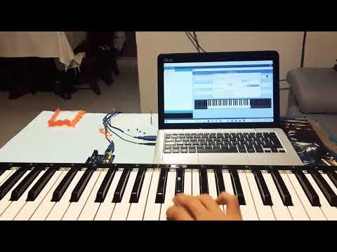 Arduino MEGA Keyboard MIDI Using Serial USB