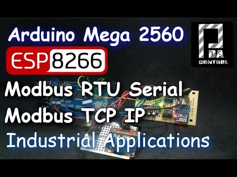 Arduino Mega 2560 + ESP8266  Modbus RTU Modbus TCP IP Industrial Applications : PDA_Control