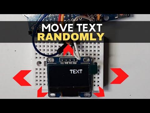 Arduino Move Text Randomly on SSD1306 OLED Display