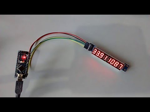 Arduino Nano: Analog 7 Segment MAX7219 Display with Visuino