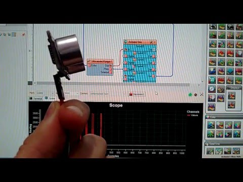 Arduino Nano: Ultrasonic Ranger(Ping) with Visuino