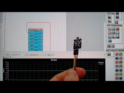 Arduino Nano: Using Passive Photo Resistor Sensor with Visuino