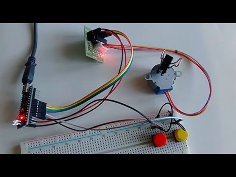 Arduino Nano and Visuino: Control Stepper Motor with Buttons