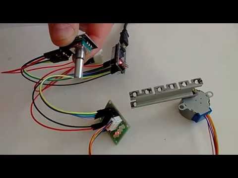 Arduino Nano and Visuino: Control Stepper Motor with Rotary Encoder