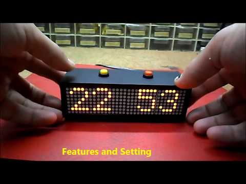 Arduino Nano mini LED matrix clock