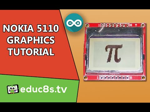 Arduino Nokia 5110 LCD display tutorial #2 - Load Graphics on the display
