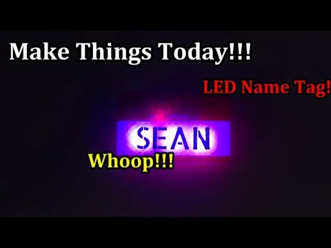 Arduino Powered RGB LED Name Tag