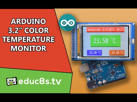 Arduino Project: Real time clock and temperature monitor with a DS3231 and a Color TFT banggood.com