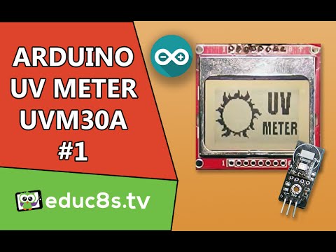 Arduino Project: UV Meter Using Arduino Uno UVM 30A Ultraviolet Sensor and a Nokia 5110 lcd tutorial