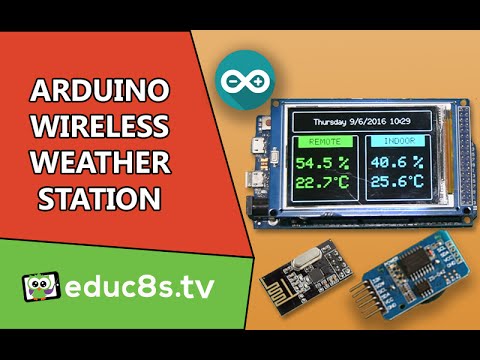 Arduino Project: Wireless Weather Station using Arduino Due, DHT22 sensor and NRF24L01+ modules!