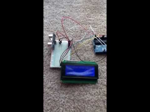 Arduino Project - Quick Look at Ultrasonic Sensor with LCD / Code Included