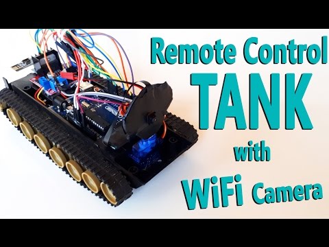 Arduino Project 13: Remote Controlled Tank with WiFi Camera (nRF24L+ / RC / Wireless)