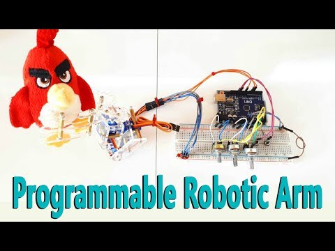 Arduino Project 15: Programmable Robotic Arm (Record and Repeat of the Servo Positions)