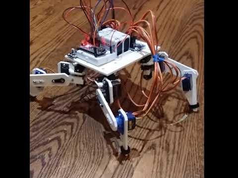 Arduino Quadruped Robot: Walks, Skims &amp;amp; Grips