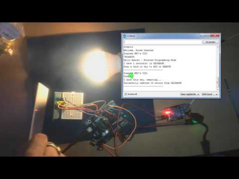 Arduino RFID-RC255 - DOOR ACCES CONTROL/ RFID DOOR LOCK