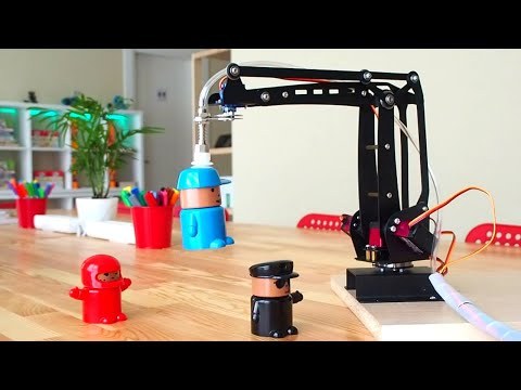 Arduino Robotic Arm with Vacuum Suction Pump | Control with Potentiometer