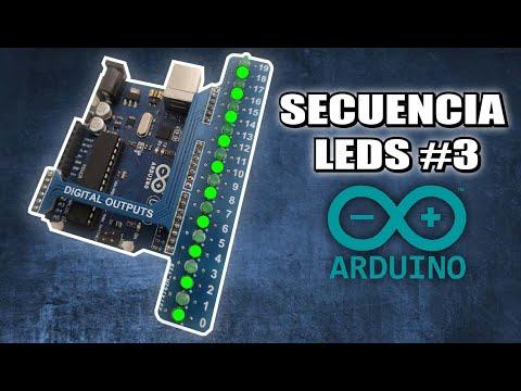 Arduino Secuencia Leds #3 - Avance acumulado progresivo