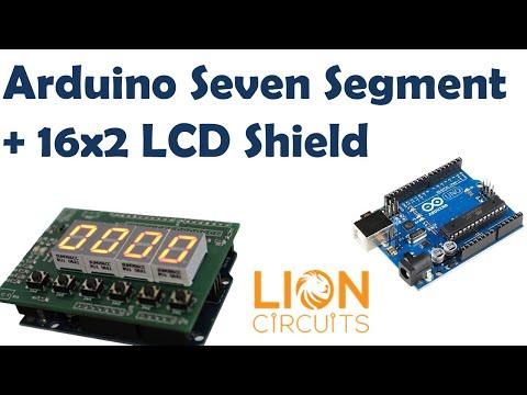 Arduino Seven Segment Display and 16x2 LCD Display Shield | LionCircuits | Giveaway