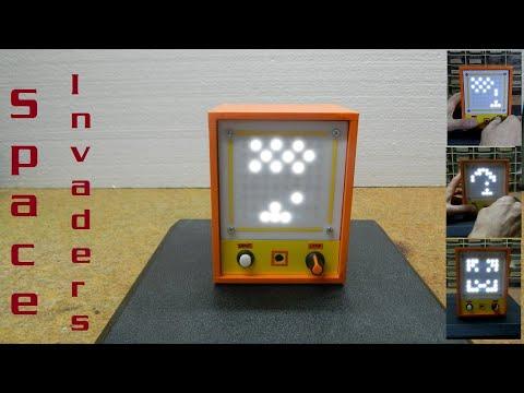 Arduino Space Invaders Game on 8x8 Homemade LED Matrix