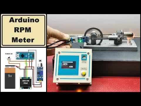 Arduino Tachometer (RPM meter) with IR sensor module