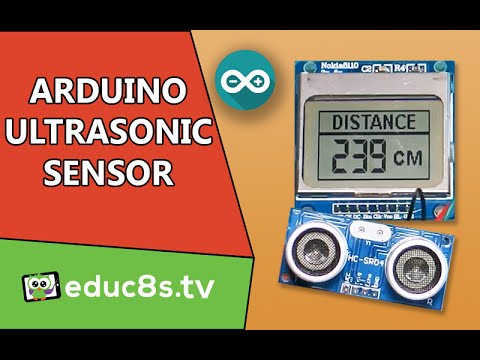 Arduino Tutorial: Ultrasonic Sensor HC SR04 distance meter with a Nokia 5110 LCD display