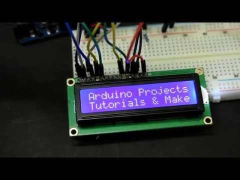 Arduino Tutorial - LCD Display Control