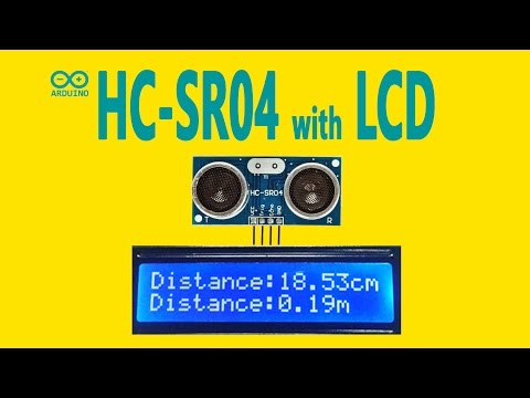 Arduino Tutorial 15 : Ultrasonic Sensor HC-SR04 with LCD Display