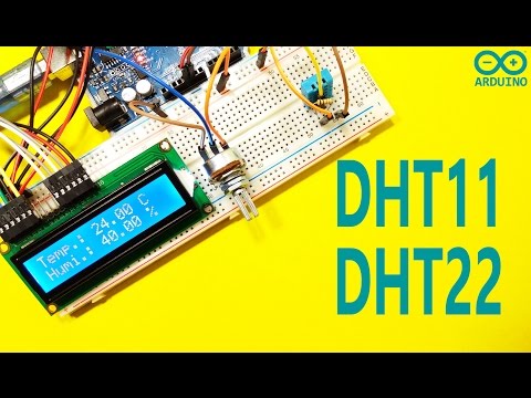 Arduino Tutorial 34: How to use DHT11 and DHT22 sensors