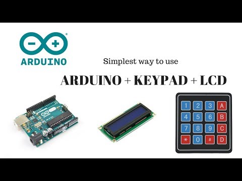 Arduino UNO with Keypad 4x4 matrix and LCD