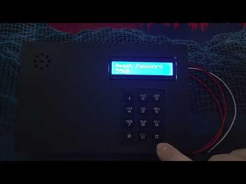 Arduino alarm password change