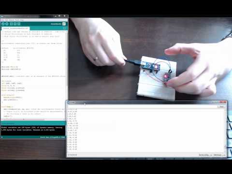 Arduino and Serial Oscilloscope for Any Sensor Data Monitoring (in this case Acceletometer)