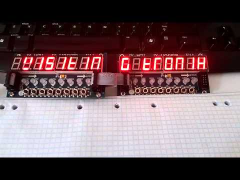 Arduino and TM1638 demonstration - Text