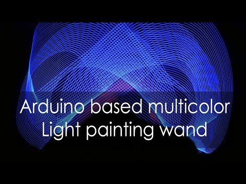 Arduino based Multicolor lightpainting wand