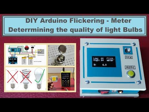 Arduino flicker meter-Determining the quality of light bulbs