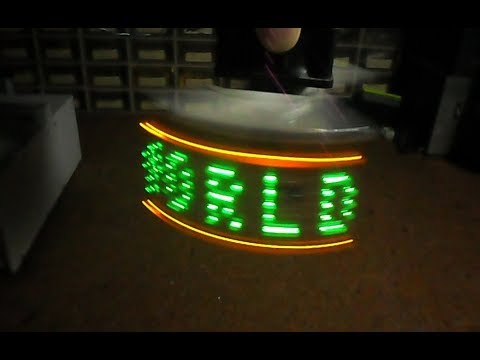 Arduino horisontal POV display