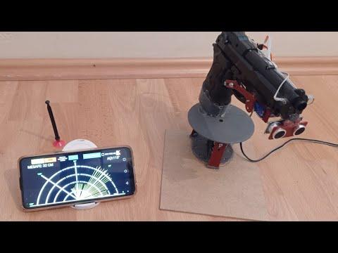Arduino ile Bluetooth Kontrol&uuml; Silahlı Radar Projesi