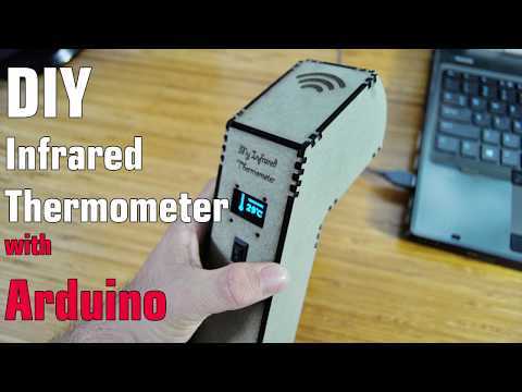 Arduino infrared thermometer with case MDF