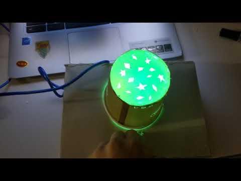 Arduino star projection night light