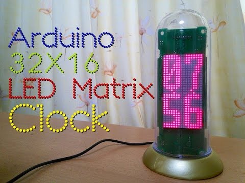 Arduino32x16LEDMatrixClock