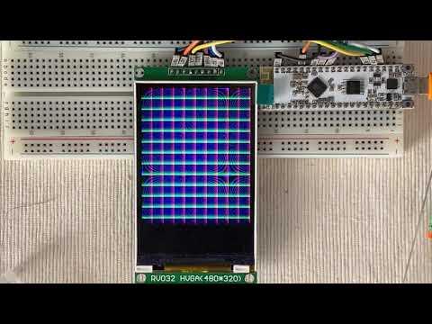 Arduino_GFX HX8357B 320x480 9-bit HWSPI