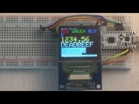 Arduino_GFX SEPS525 160x128