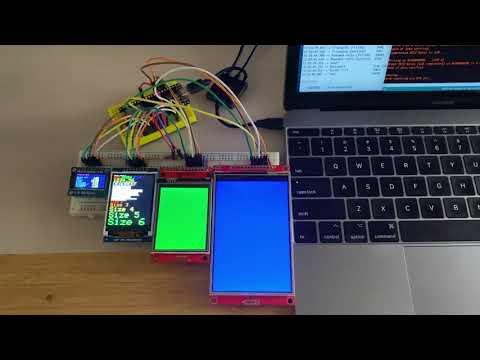 Arduino_GFX drive 4 Displays at the same SPI