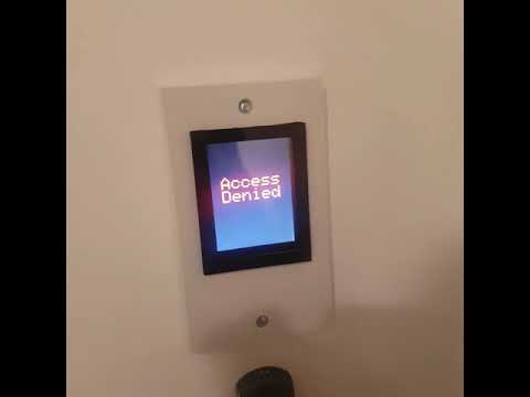 Ardunio TFT Touchscreen Doorlock, fitted to mag lock