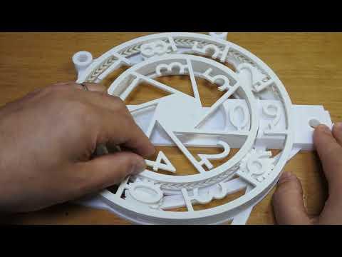 Assembly of &quot;Digital Crazy Hours and Minutes&quot; clock