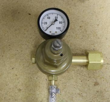 Attach hose to CO2 regulator.JPG