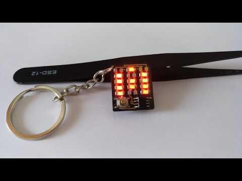 Attiny85 LED keychain