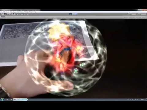 Augmented Reality Tutorial No. 17: Unity3D and Vuforia - Real 3D Object Tracking - DBZ Songoku